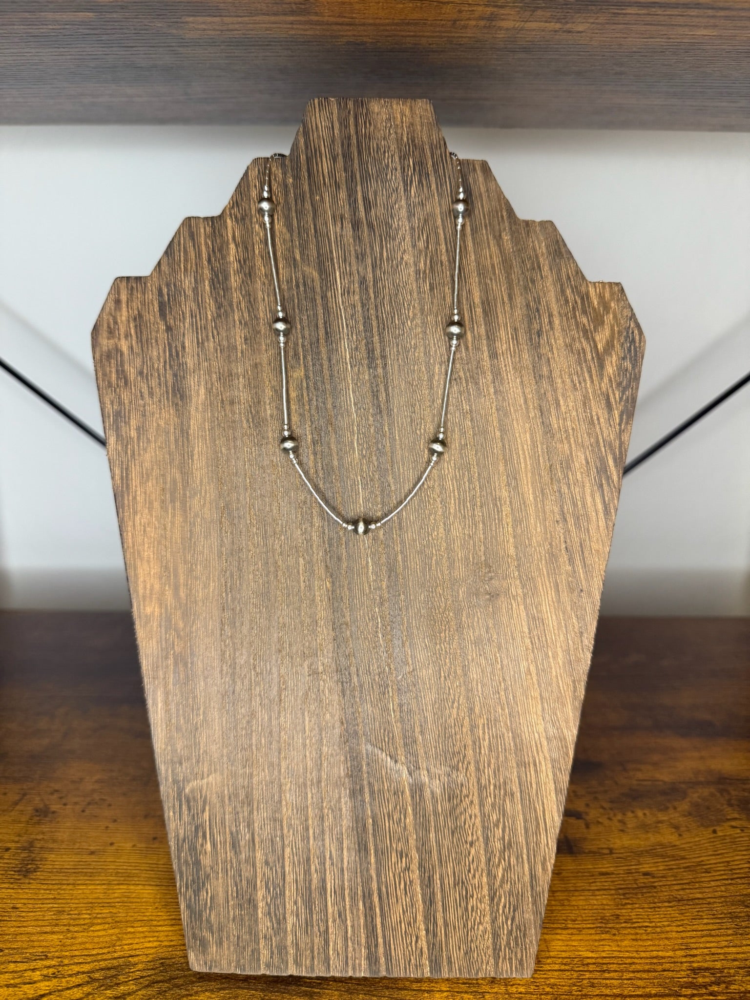 Silver Pearl Necklace