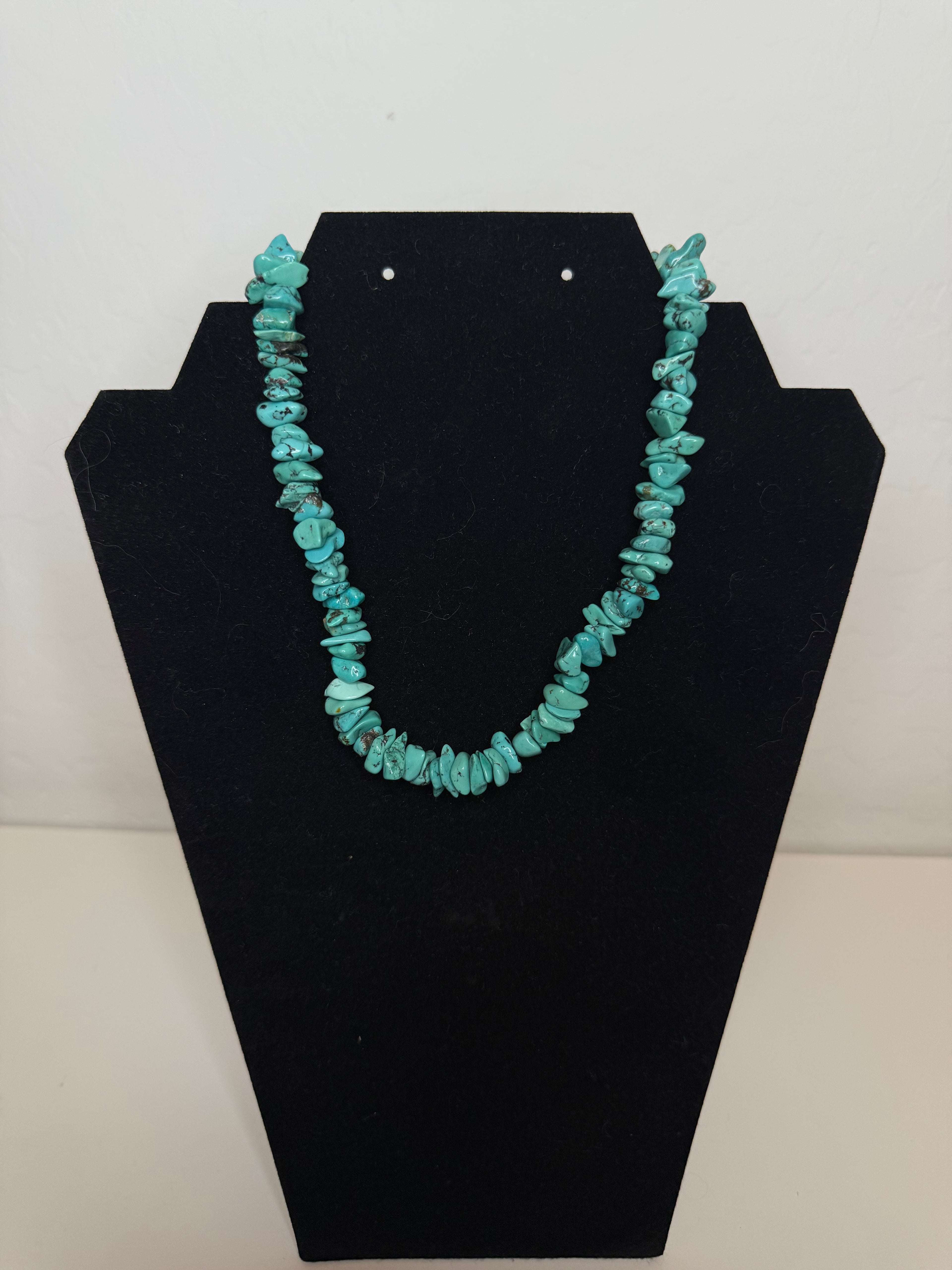 Turquoise Faceted Stone Necklace