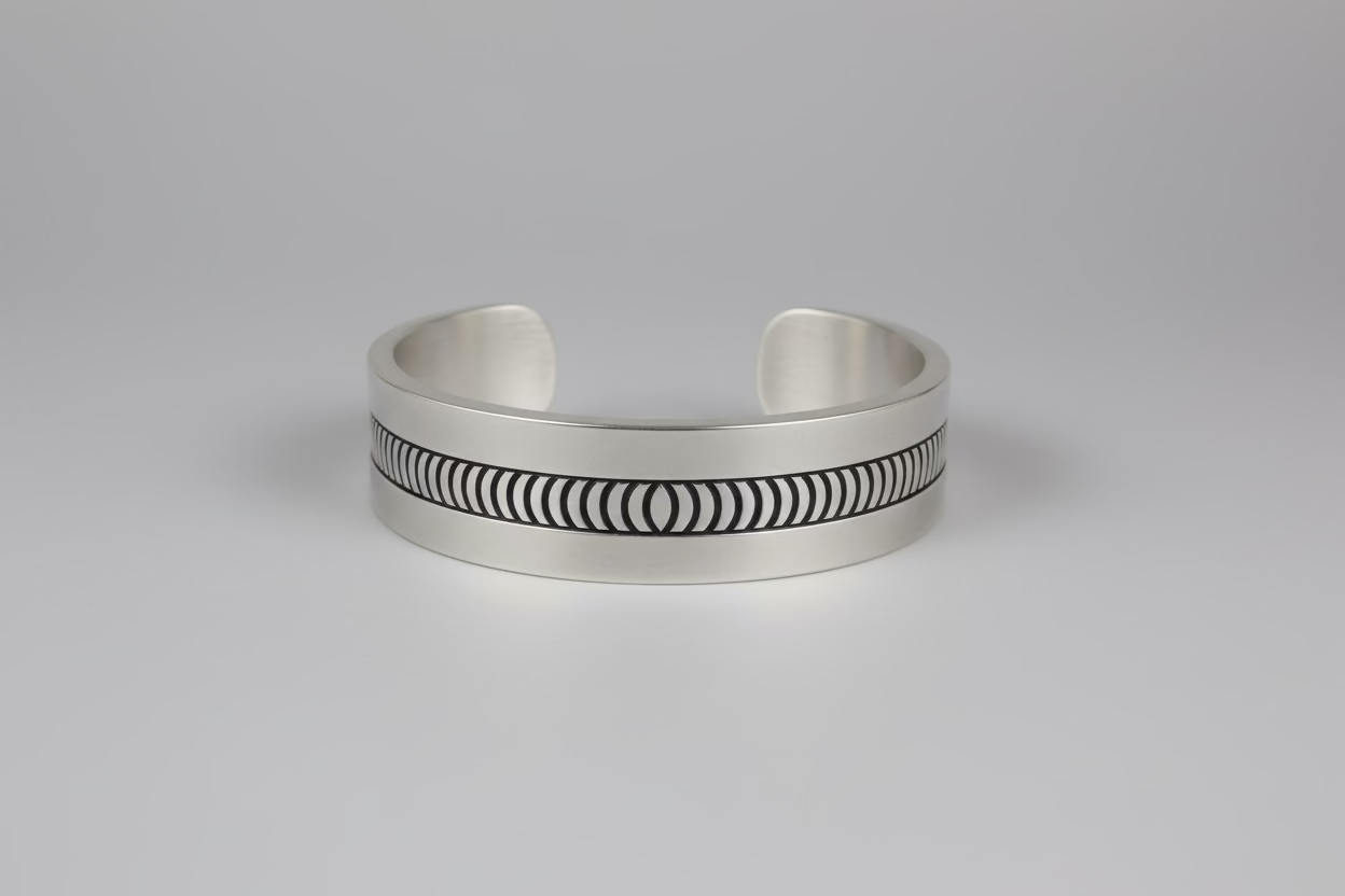 Crescent Design Aluminum Cuff