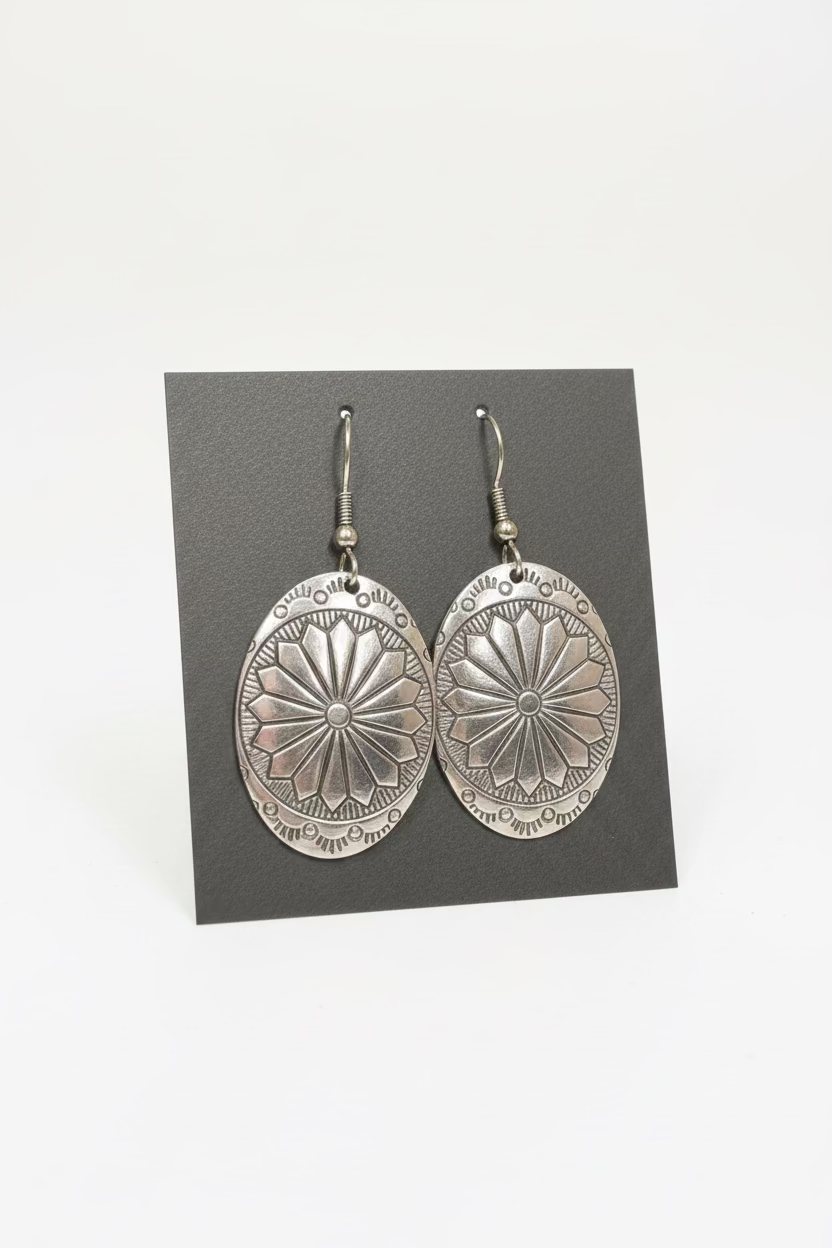 Desert Bloom Rosette Earrings - Aluminum