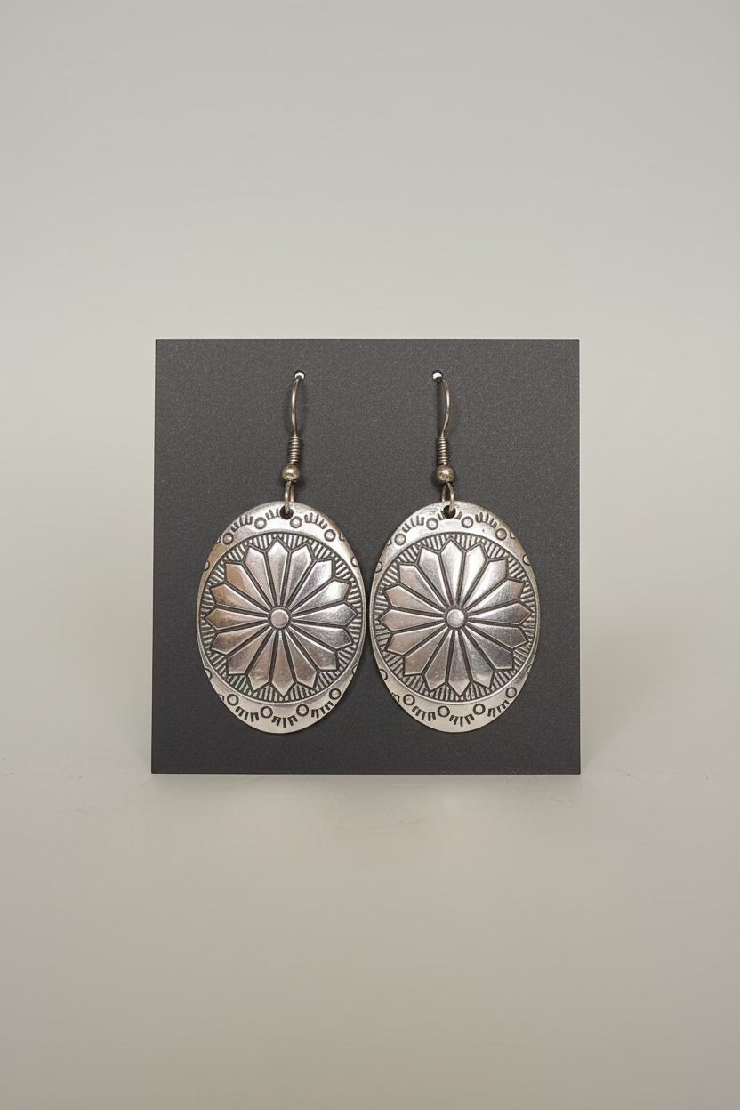Desert Bloom Rosette Earrings - Aluminum