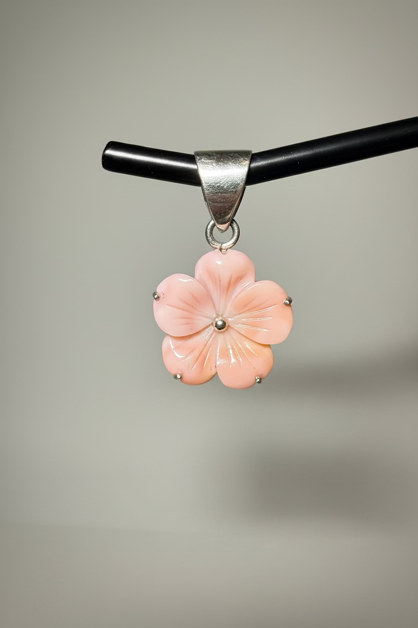 Pink Conch Blossom - Pendant