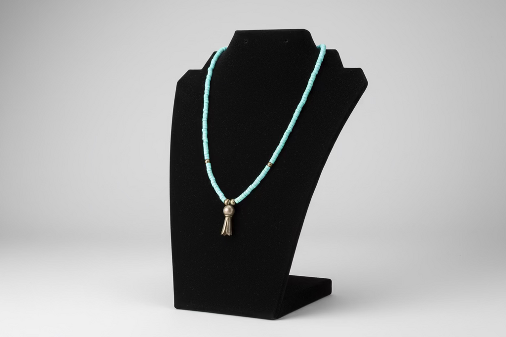 Dragonite Heishi Turquoise Rondelle Necklace