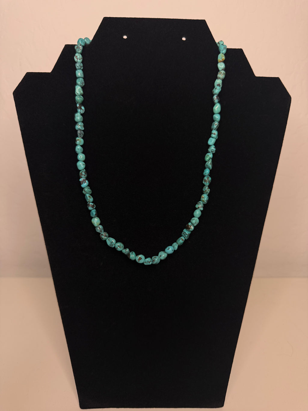 Turquoise Tumbled Chip Faceted Necklace